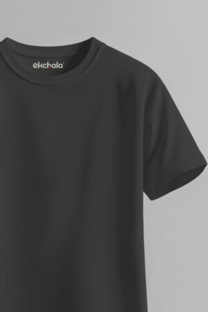 Black Color Unisex Regular T-shirt