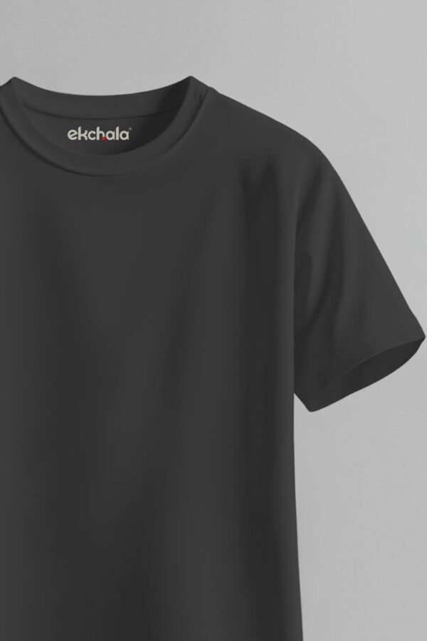 Black Color Unisex Regular T-shirt
