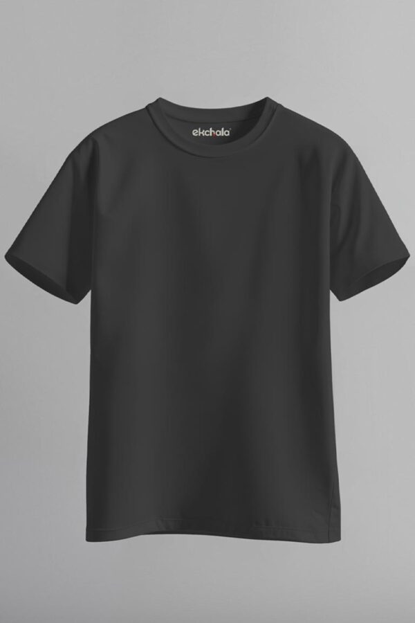 Black Color Unisex Regular T-shirt - Image 3