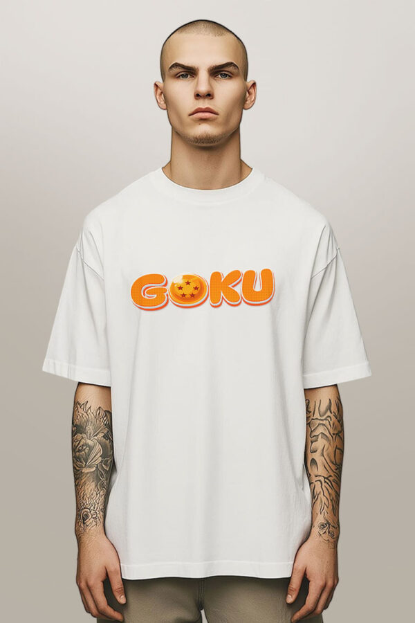 Goku Oversized Printed T-shirt - Image 3