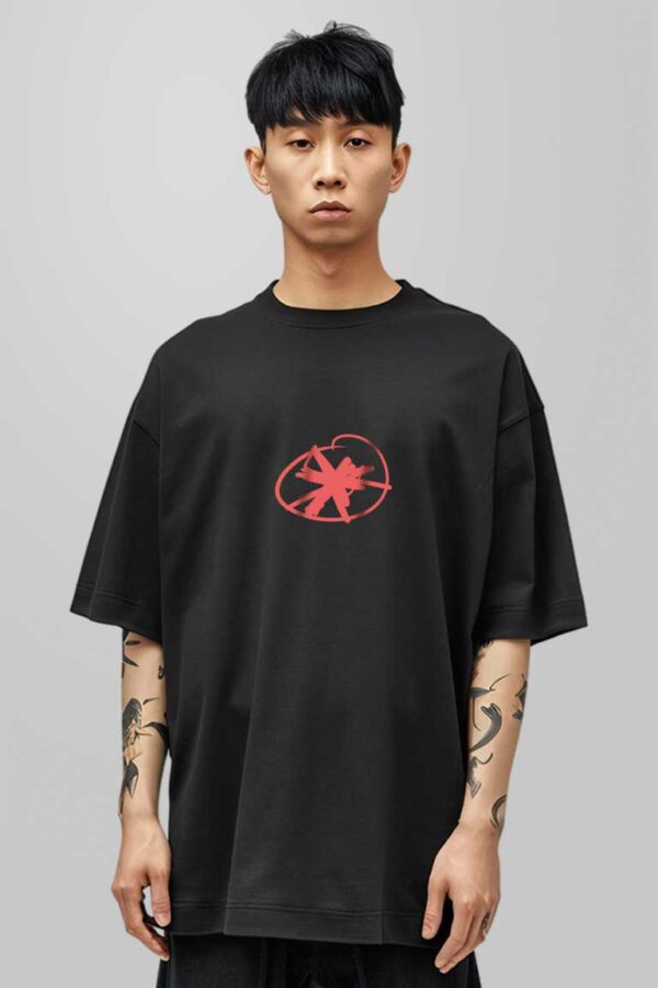 Hustle Printed Oversized T-shirt - Image 3