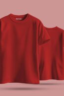 Maroon Color Unisex Regular T-shirt