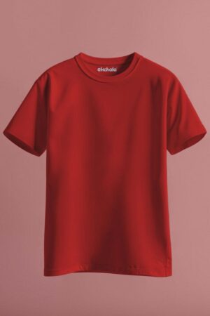 Maroon Color Unisex Regular T-shirt