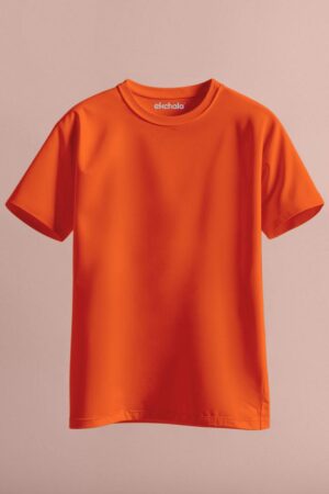 Orange Color Unisex Regular T-shirt