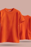 Orange Color Unisex Regular T-shirt