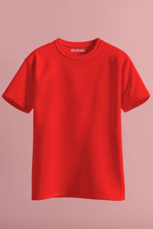 Red Color Unisex Regular T-shirt
