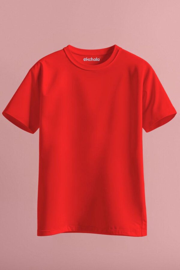 Red Color Unisex Regular T-shirt