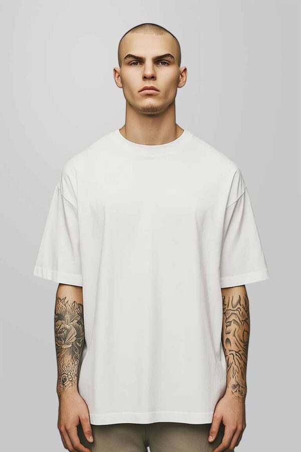 Wings Black Oversized Men T-shirt - Image 6