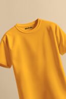 Golden Yellow Color Unisex Regular T-shirt