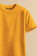 Golden Yellow Color Unisex Regular T-shirt