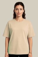 Beige Color Oversized T-shirt