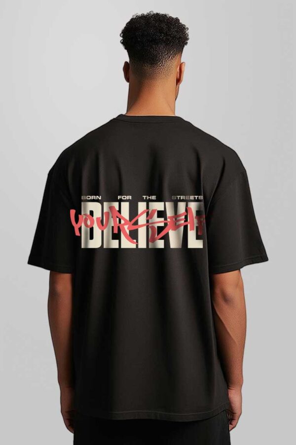 Believe Printed Oversized T-shirt - Image 2