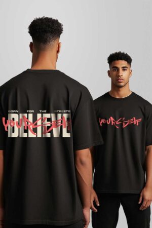 Believe Printed Oversized T-shirt