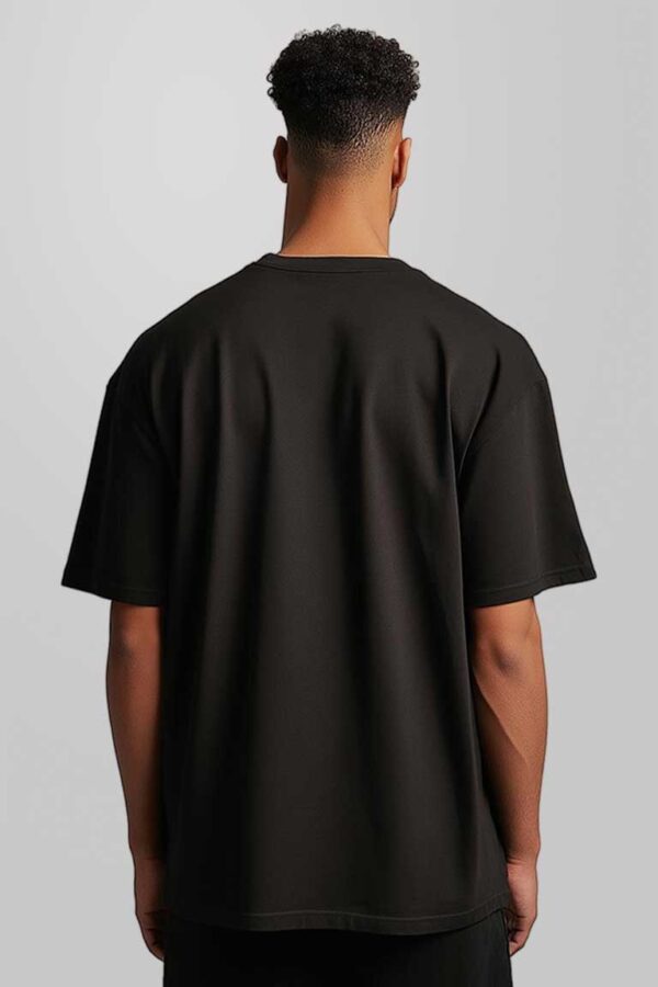 Black Color Oversized T-shirt - Image 3