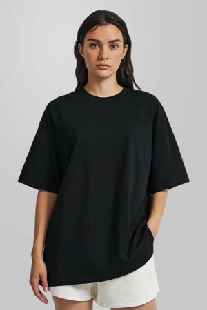 Black Color Oversized T-shirt