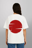 Cherry Bloosm Printed Women Oversized T-shirt