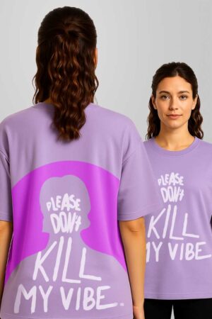 Vibe Kill Oversized Printed T-shirt