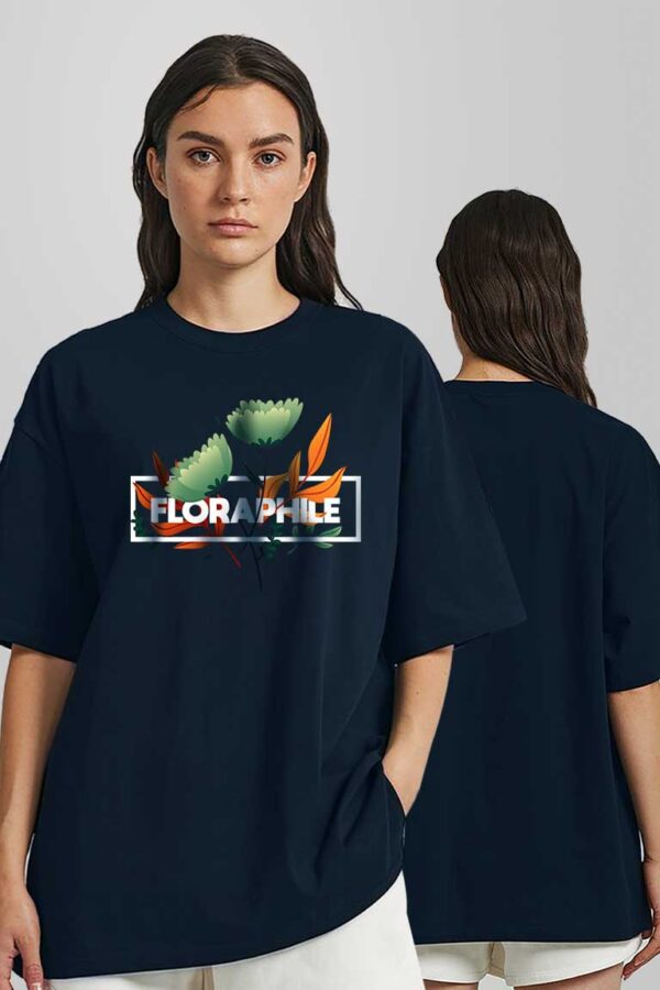 Flora Oversized Printed T-shirt - Image 2