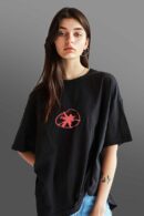 Hustle Printed Women Oversized T-shirt