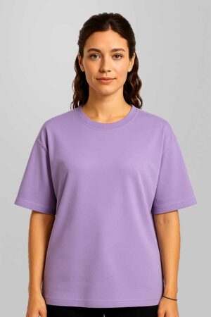 Lavander Color Oversized T-shirt