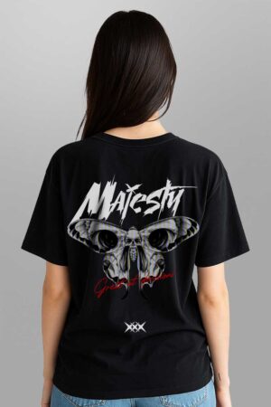 Moth Printed Oversized T-shirt