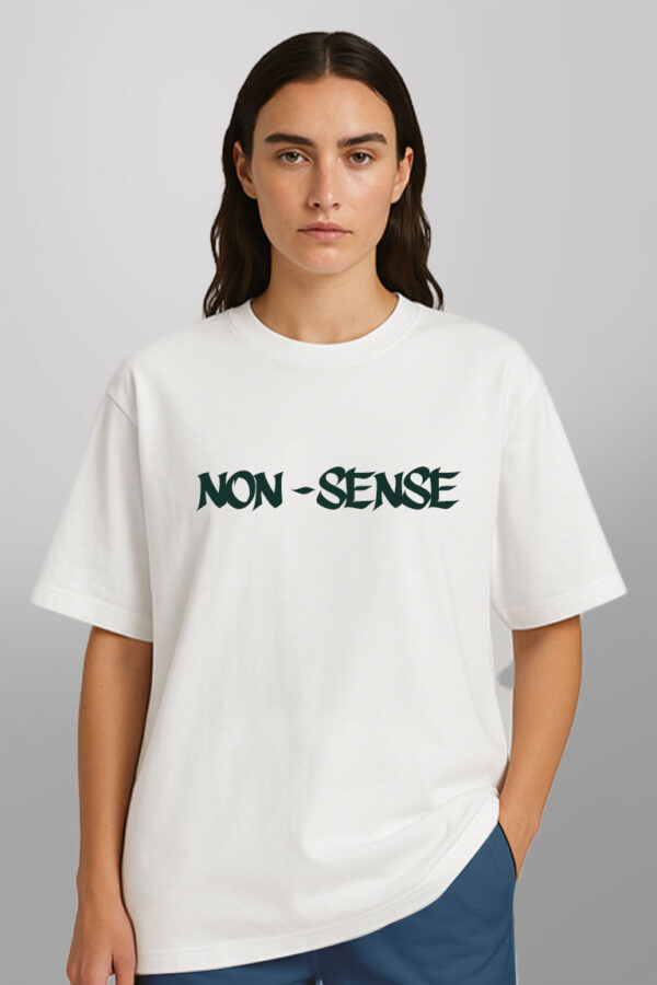 Nonsense Oversized Printed T-shirt - Image 3