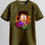 Fuchka Paglu Unisex Regular T-Shirt - Dark Yellow