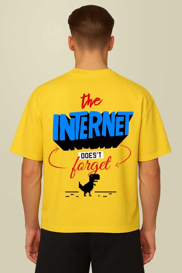 Internet Men Oversized T-shirt - Image 4