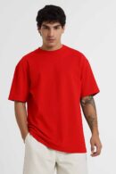 Red Color Oversized T-shirt