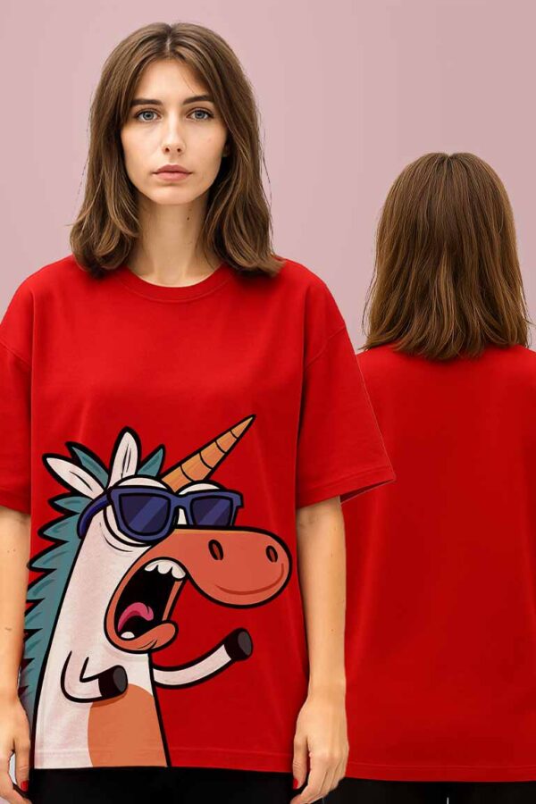 Unicorn Women Oversized T-shirt - Image 3