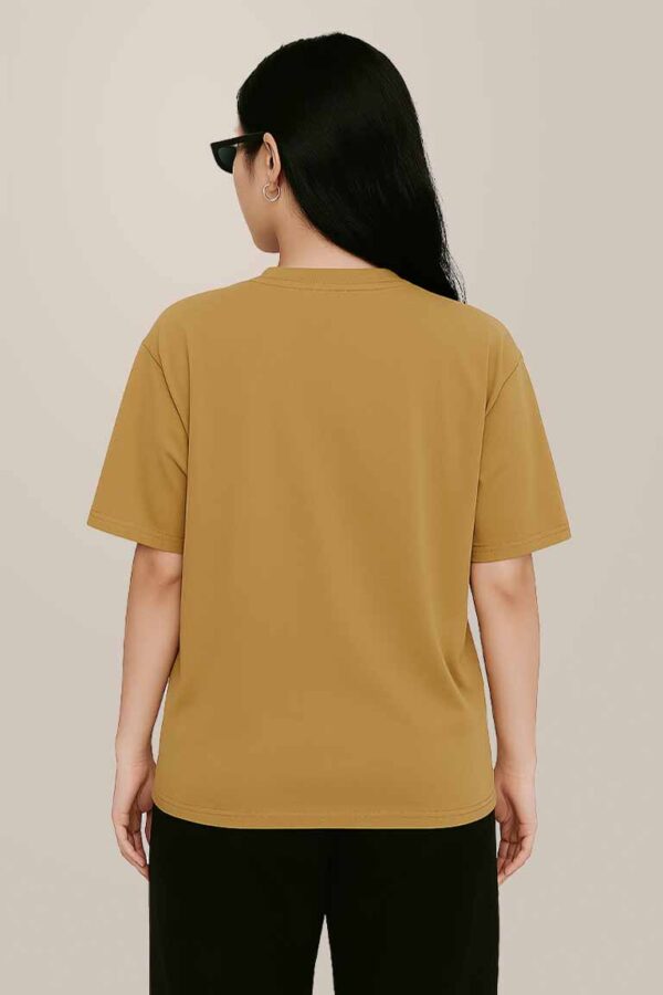 Beige Color Women Oversized T-shirt - Image 3