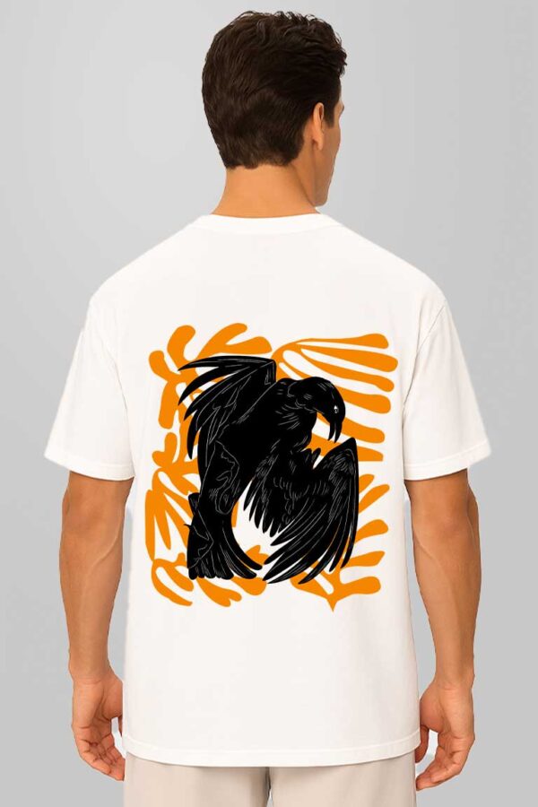 Crow Men Oversized T-shirt - Image 2