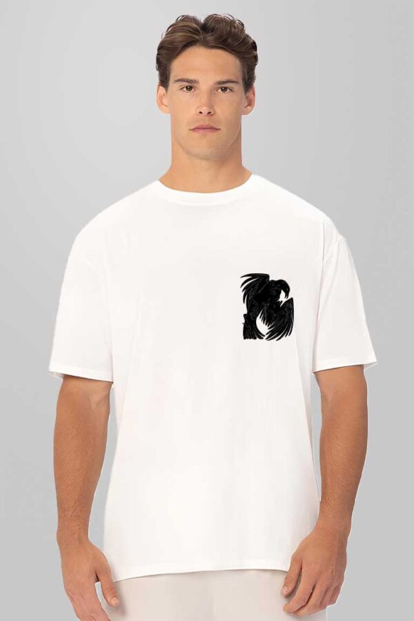 Crow Men Oversized T-shirt - Image 3
