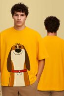 Dog Print Men Oversized T-shirt
