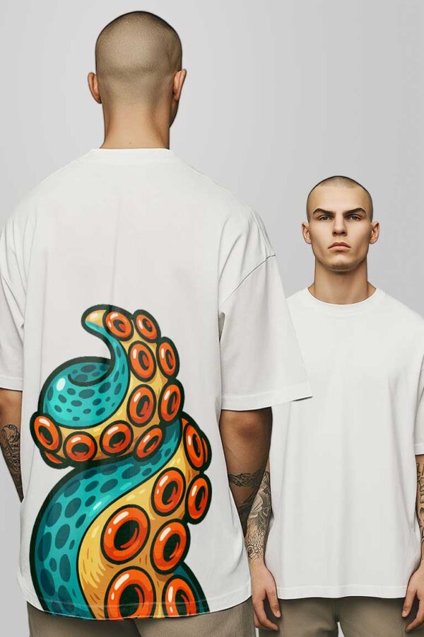 Octo Print Men Oversized T-shirt - Image 2