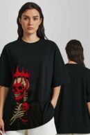 Skull King Printed Women Oversized T-shirt