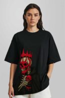 Skull King Printed Women Oversized T-shirt