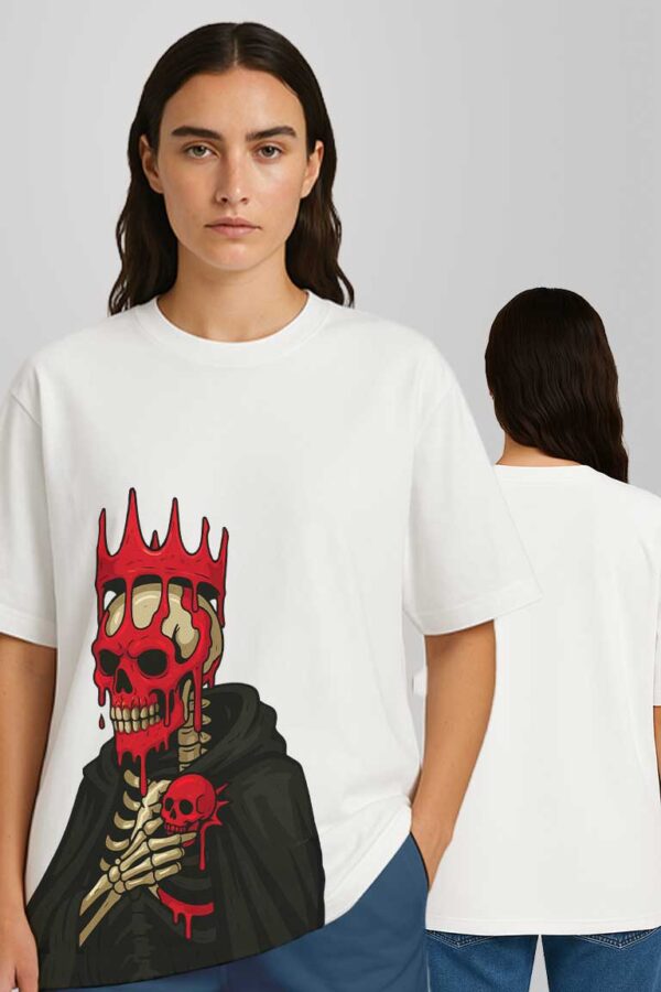 Skull King Printed Women Oversized T-shirt - Image 6