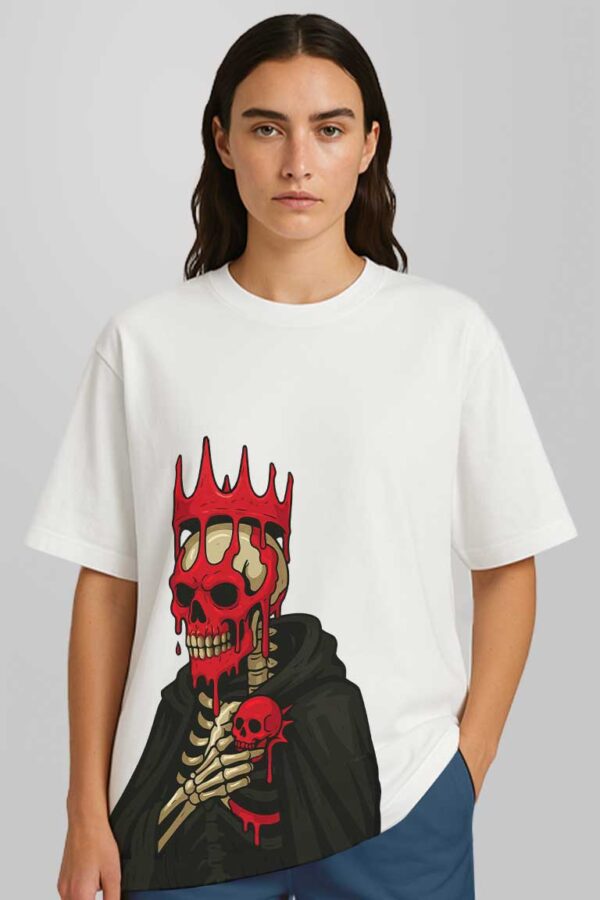 Skull King Printed Women Oversized T-shirt - Image 5