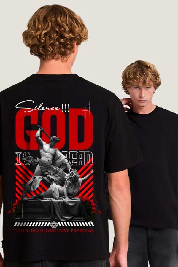 God Men Oversized T-shirt - Image 2