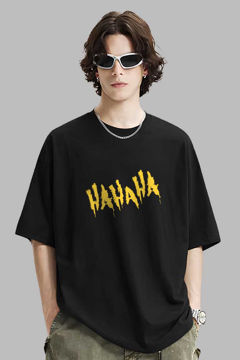 Haha Men Oversized T-shirt - Image 4