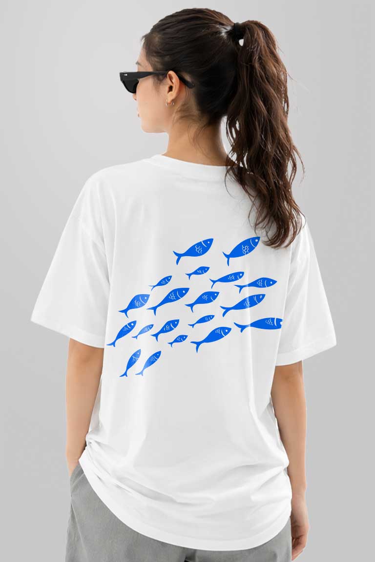 Fish Women Oversized T-shirt - Image 2