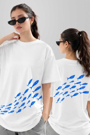 Fish Women Oversized T-shirt