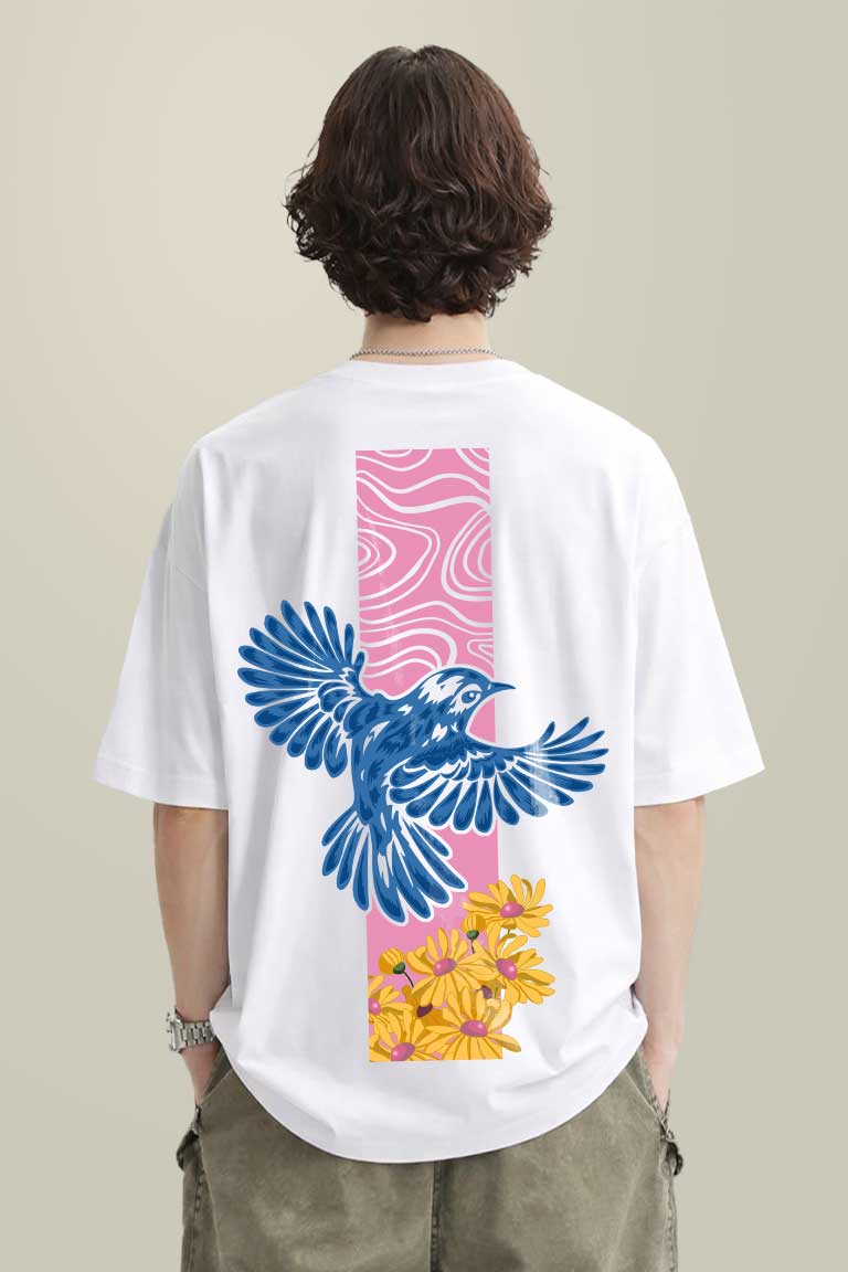 Bird Men Oversized T-shirt - Image 2