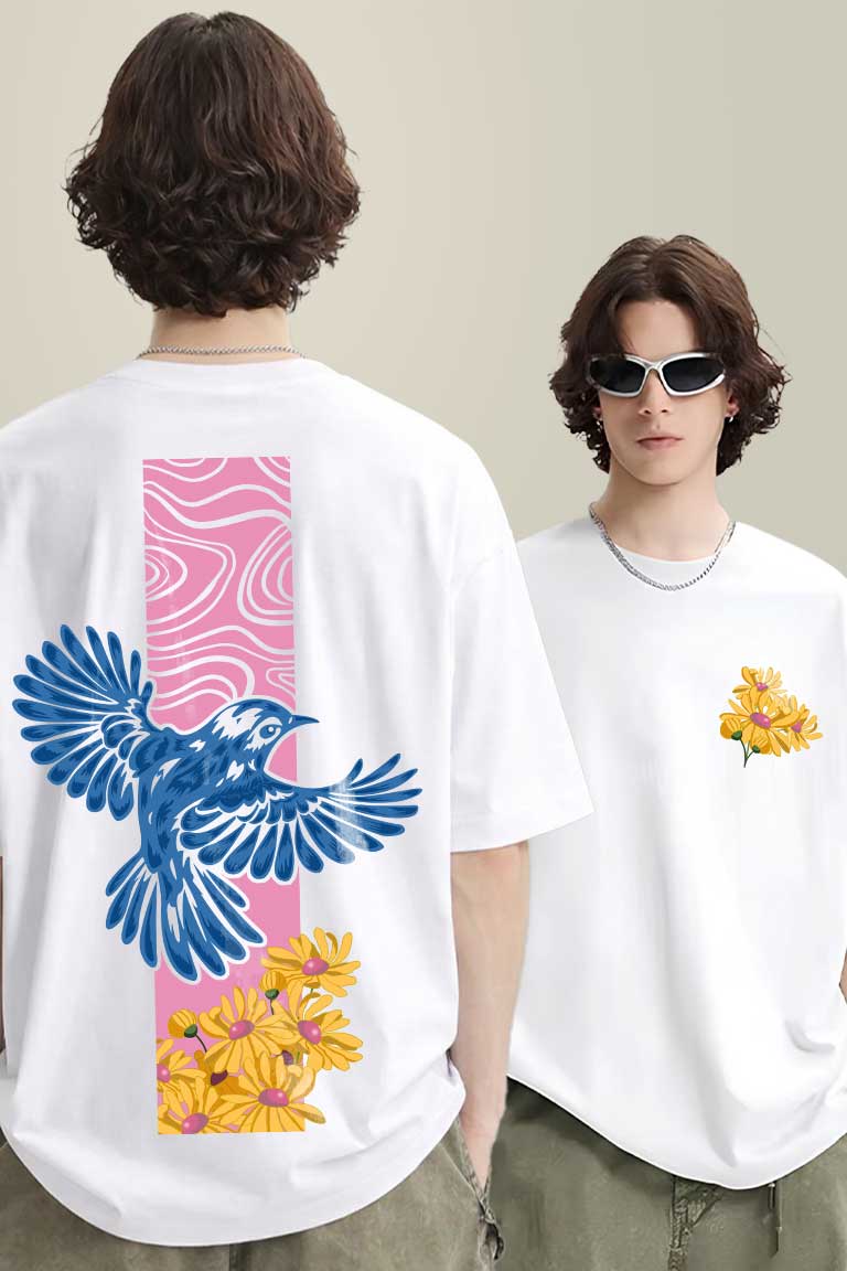 Bird Men Oversized T-shirt