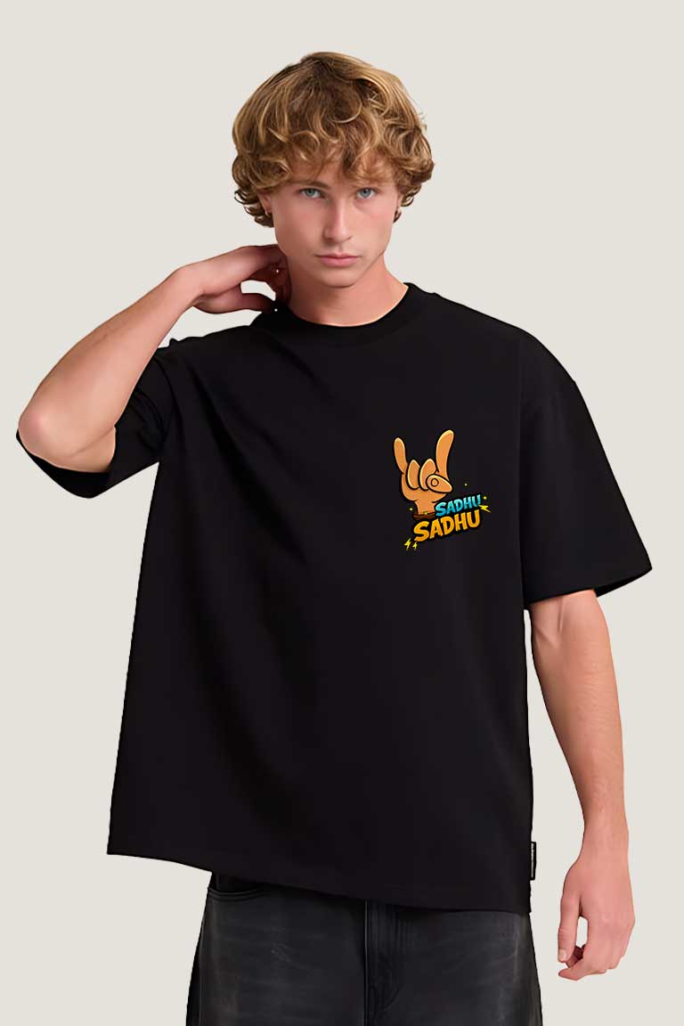 Sadhu Sadhu Men Oversized T-shirt - Image 3