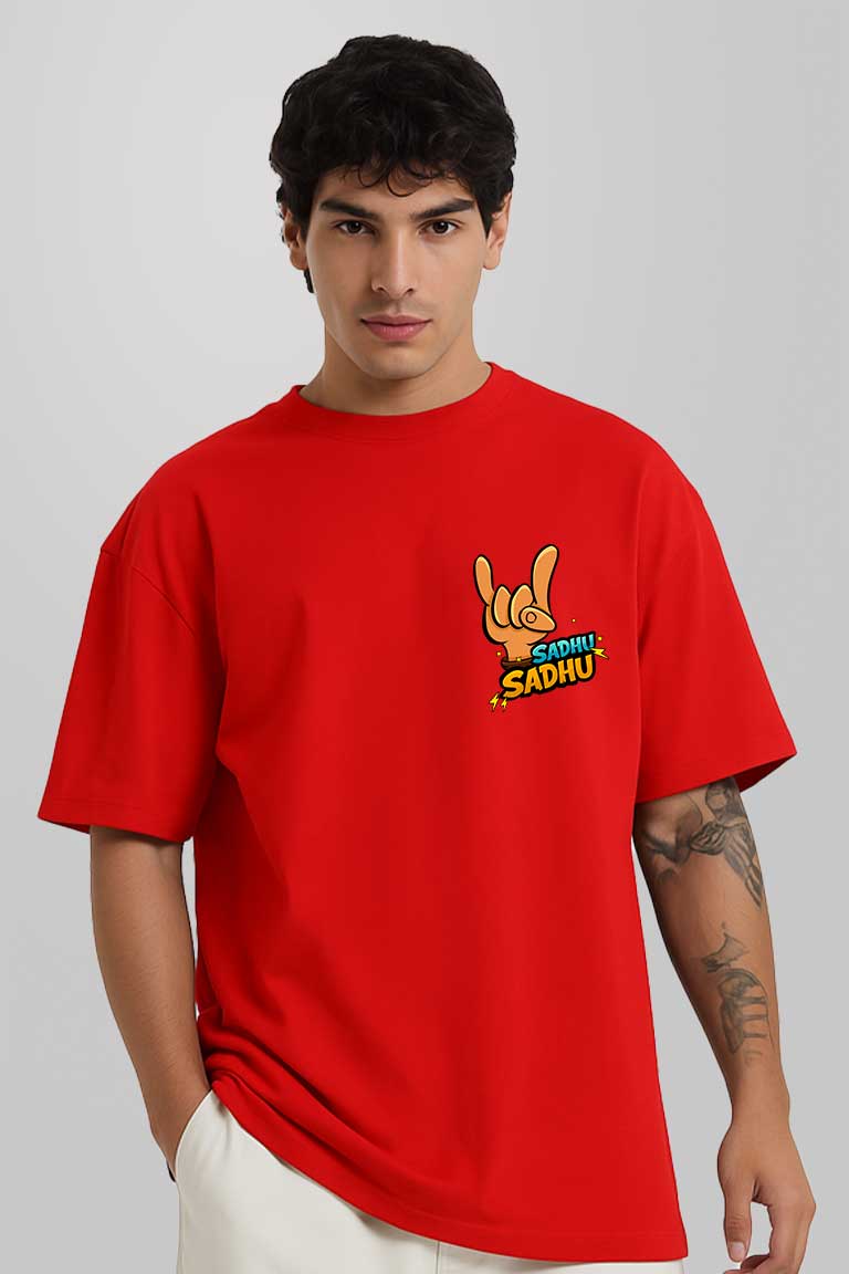 Sadhu Sadhu Men Oversized T-shirt - Image 5