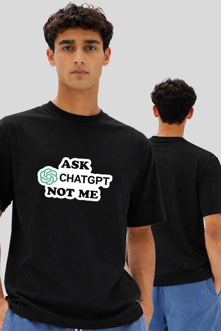 Ask Chat Gpt Men Regular T-shirt - Image 2