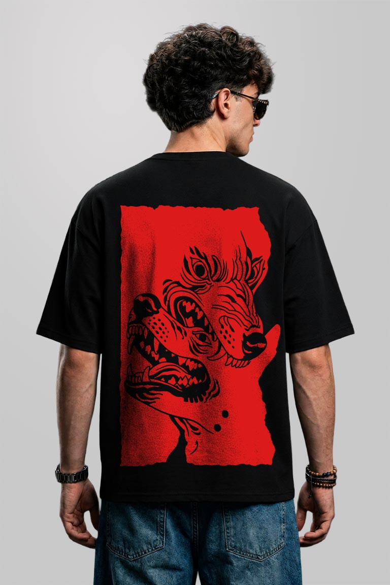 Fang Men Oversized T-shirt - Image 2