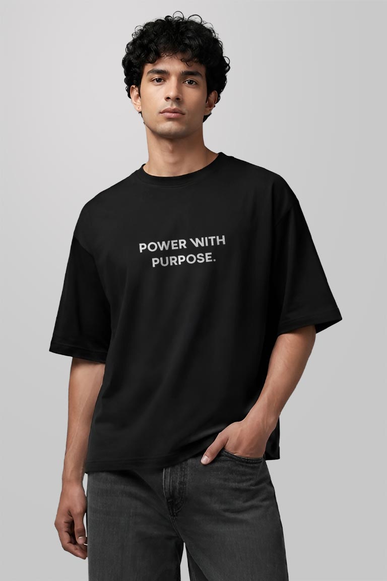 Power With Purpose Men Oversized T-shirt - Image 3